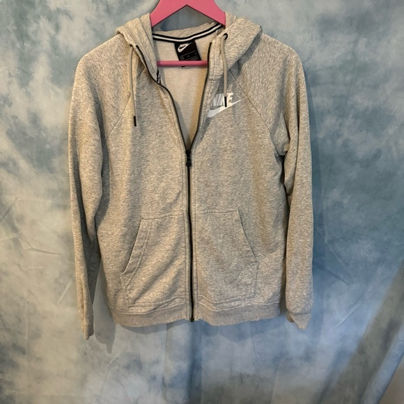 Nike gray zip up hoodie size medium - Picture 4 of 6